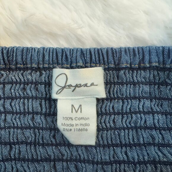 NWOT Japna Denim Crop Top Size M - Picture 4 of 7